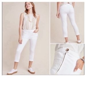 Pilcro and the Letterpress High-Rise Denim Leggings 29 Women White